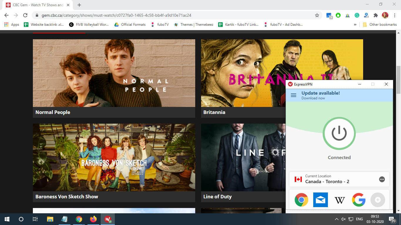 cbc canada live stream page work with VPN